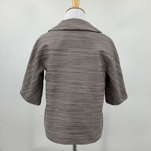 Ann Taylor Jacket Womens XS Extra Small Multicolor Hidden Snap Button Textured - Picture 7 of 14